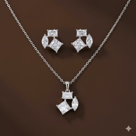 Silver Princess Earrings Made With Pure 925 Silver