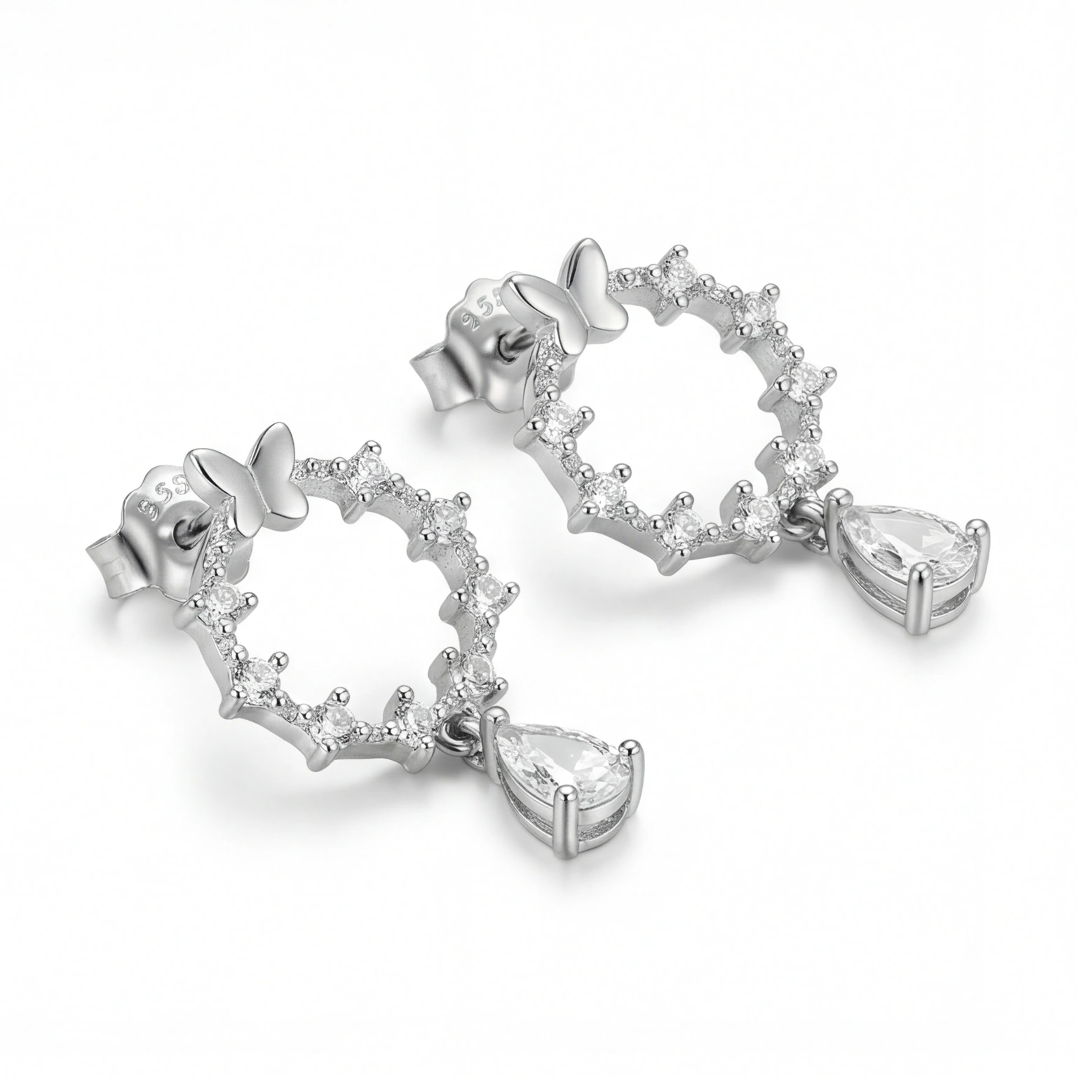 Ayla Butterfly Heart Drops - Image 2