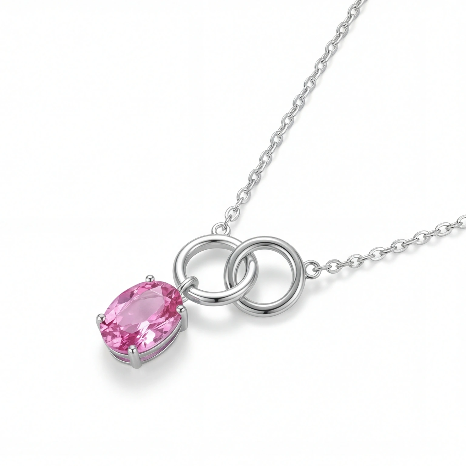 Blush Link Necklace - Image 2