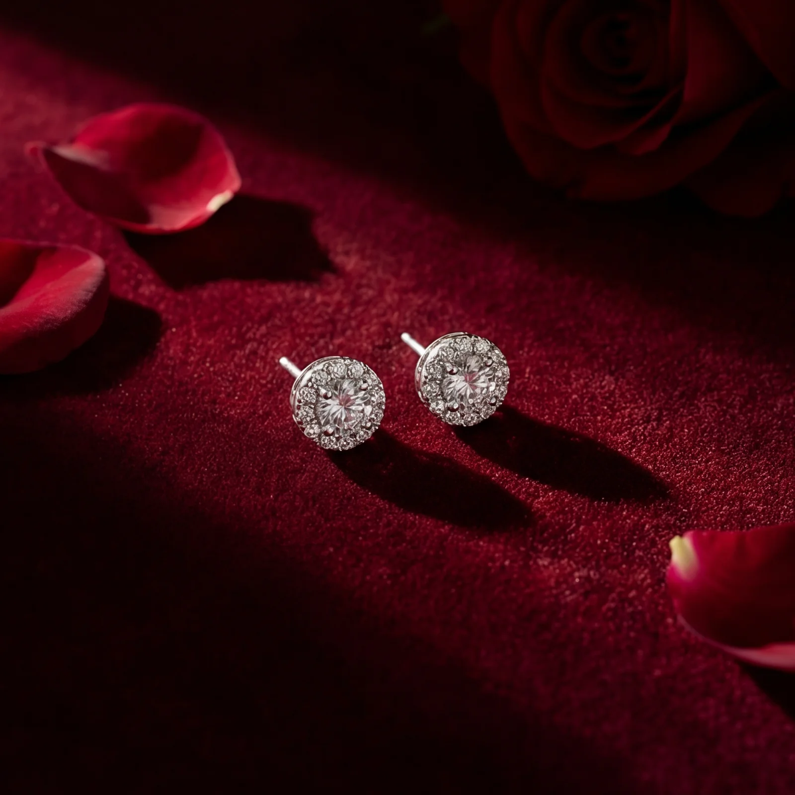 Zuri Classic Halo Studs - Image 3